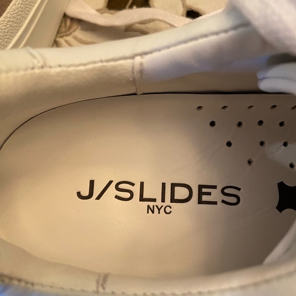 NIB J/SLIDES WHITE SAND NAPPA SUEDE GABBIE Size 6.5 - Picture 4 of 6